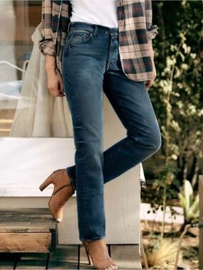 Imogene + Willie James Straight Jean Mid Rise Denim Size 28